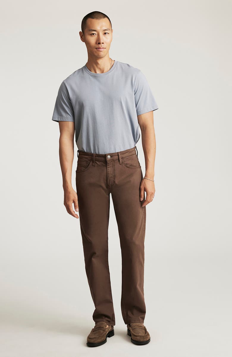 Mavi Jeans Zach Straight Leg Twill Pants, Alternate, color, Mocha Twill