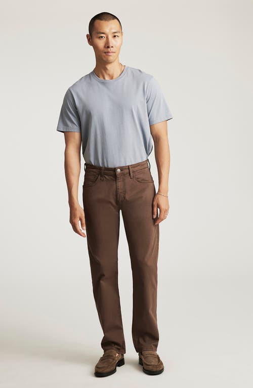 Mavi Jeans Zach Straight Leg Twill Pants In Brown
