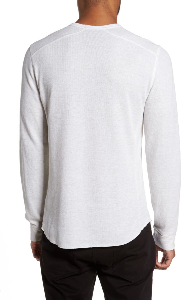 Vince Double Knit Slim Fit Long Sleeve T-Shirt, Alternate, color, H Optic White