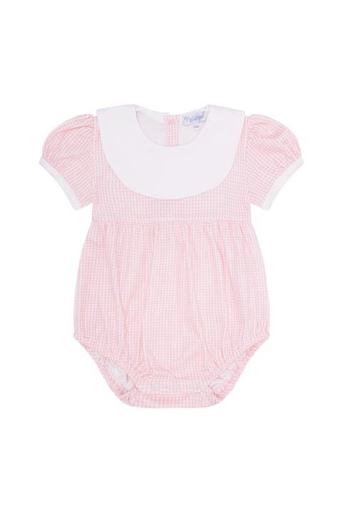 Pink Gingham Baby Bubble - Baby