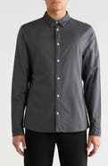 AllSaints Azur Long Sleeve Cotton Button-Up Shirt