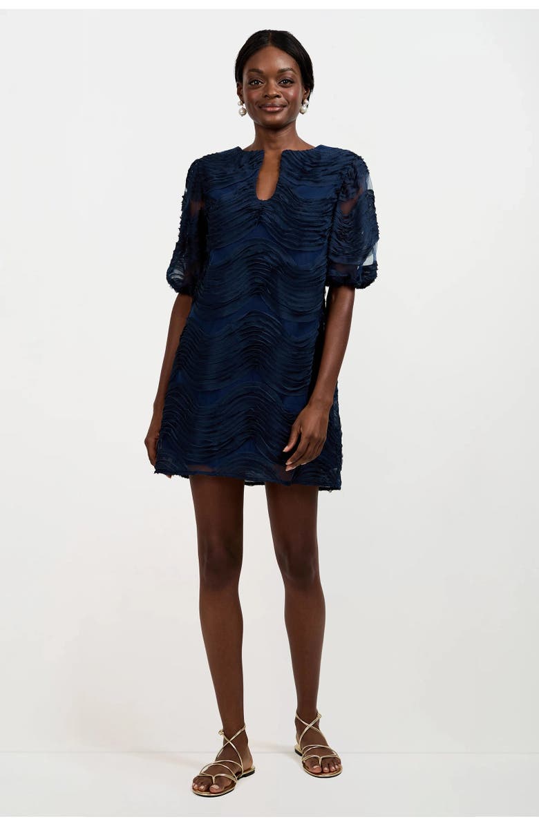 Trina Turk Torchino Organza Mini Dress - Ink, Alternate, color, Ink