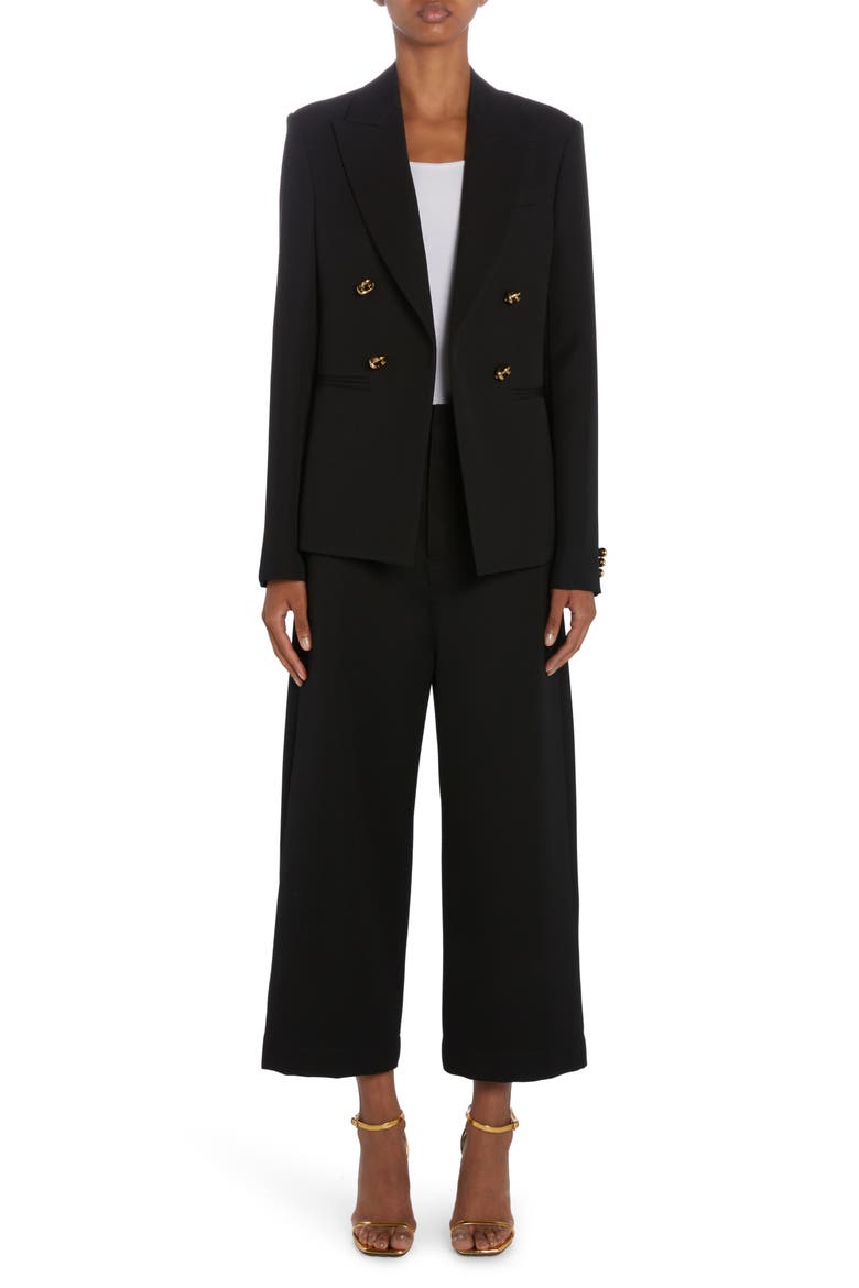 Sartorial Wool Twill Blazer, Main, color, BLACK