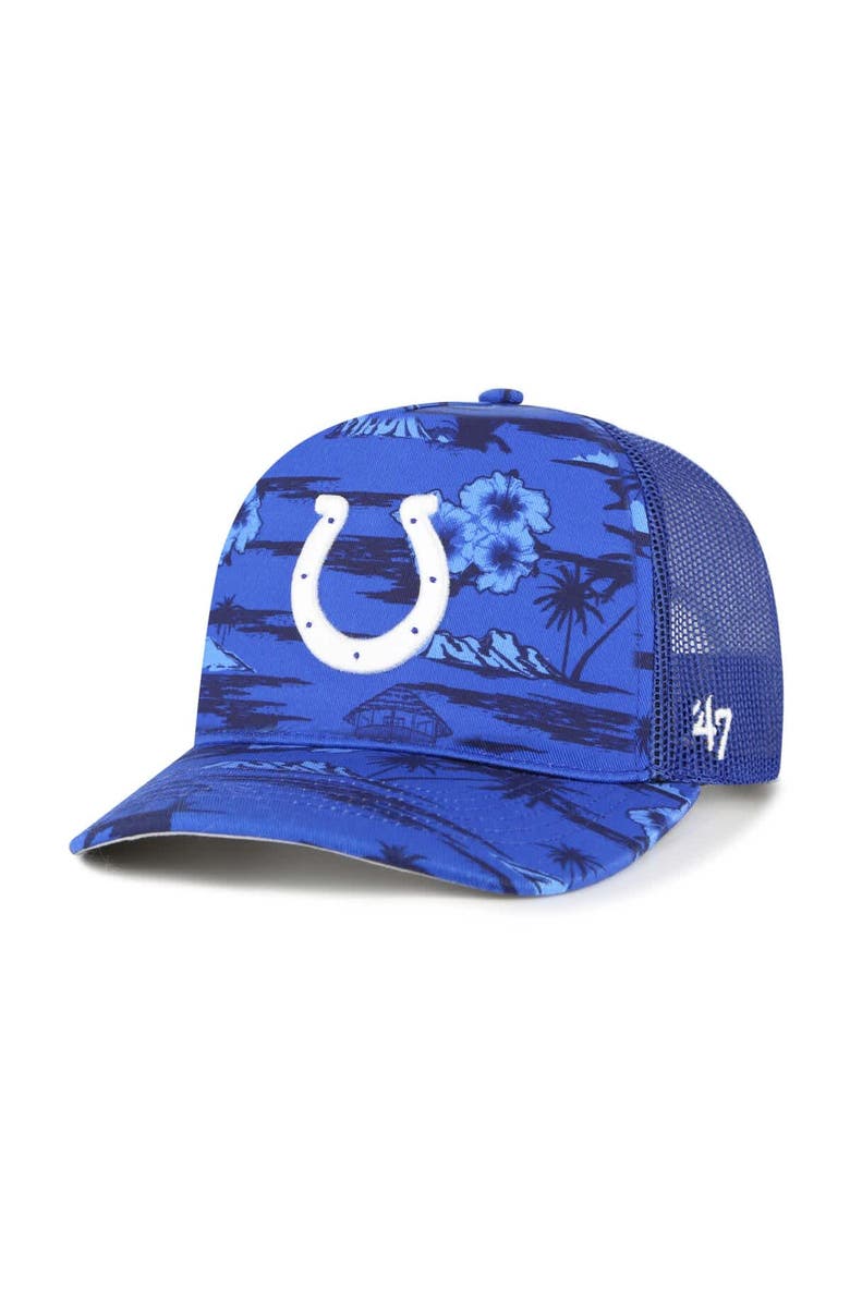 '47 Men's '47 Royal Indianapolis Colts Fiji Trucker Adjustable Hat, Main, color, Royal