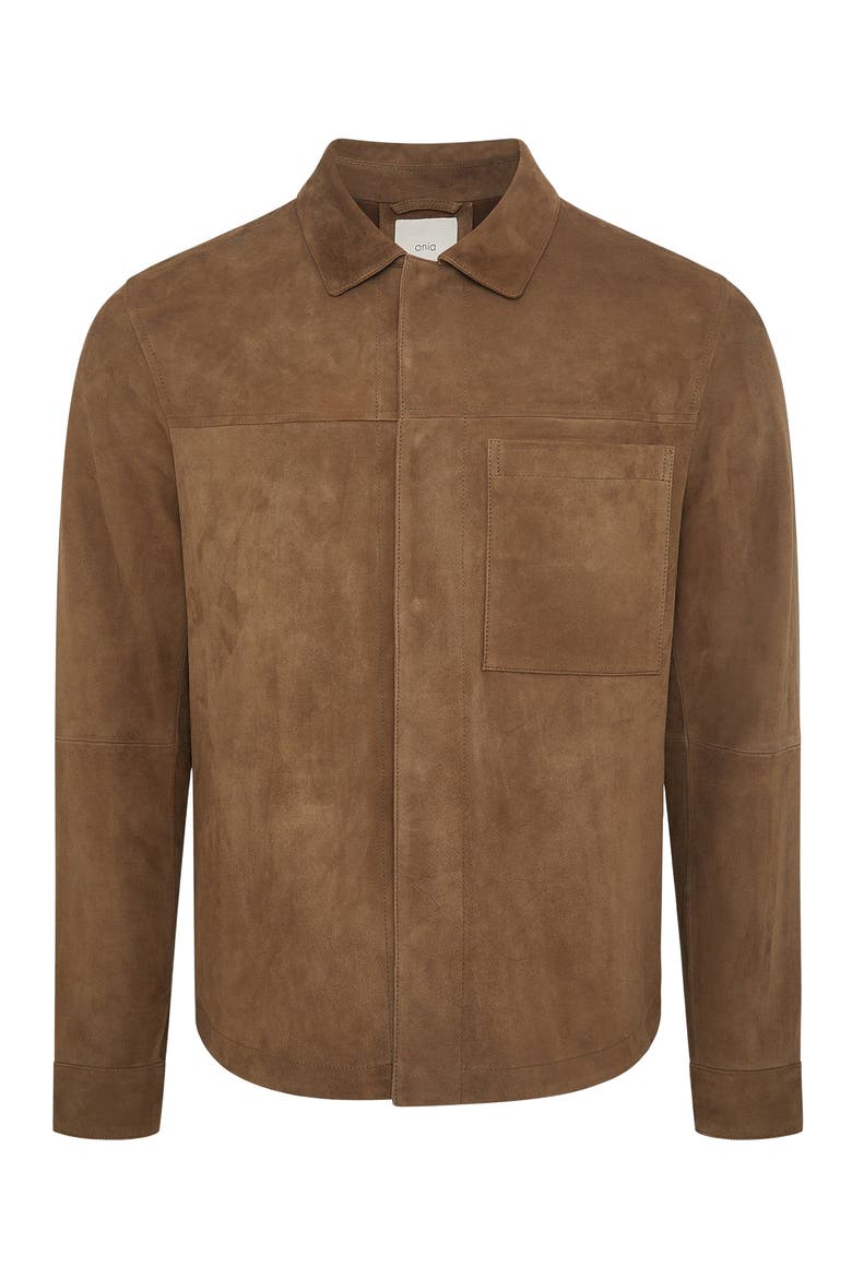 Suede Work Overshirt, Alternate, color, Doe