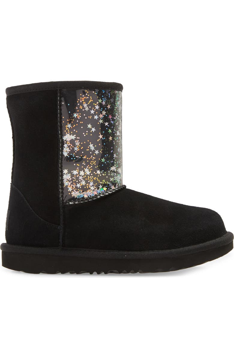 UGG<sup>®</sup> Classic II Clear Glitter Waterproof Boot, Alternate, color,