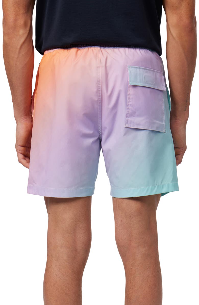 Psycho Bunny Winton Ombré Swim Trunks, Alternate, color, 