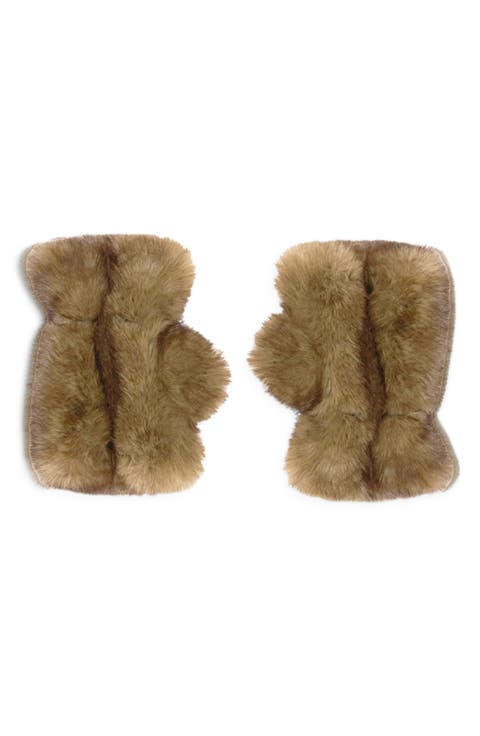 Ariel Pluche™ Faux Fur Fingerless Gloves