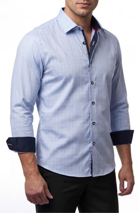 Check Long Sleeve Cotton Shirt