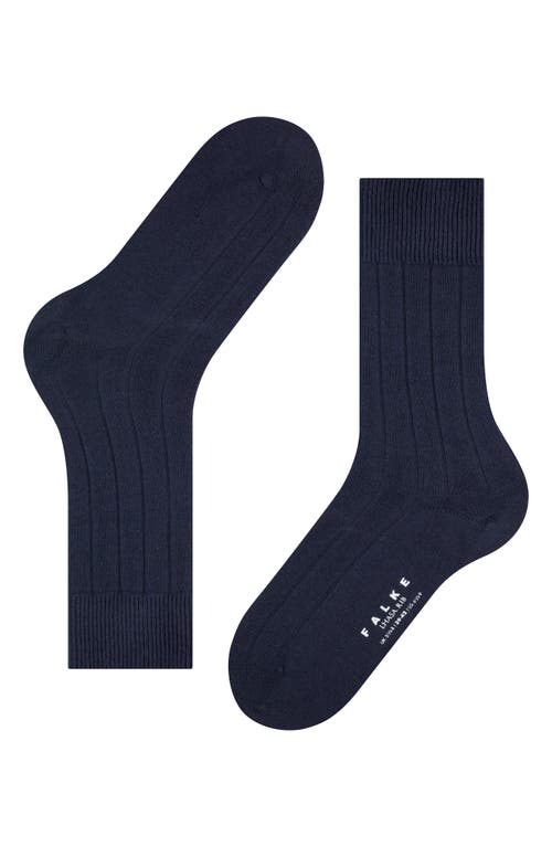 Falke Lhasa Wool Blend Socks In Blue