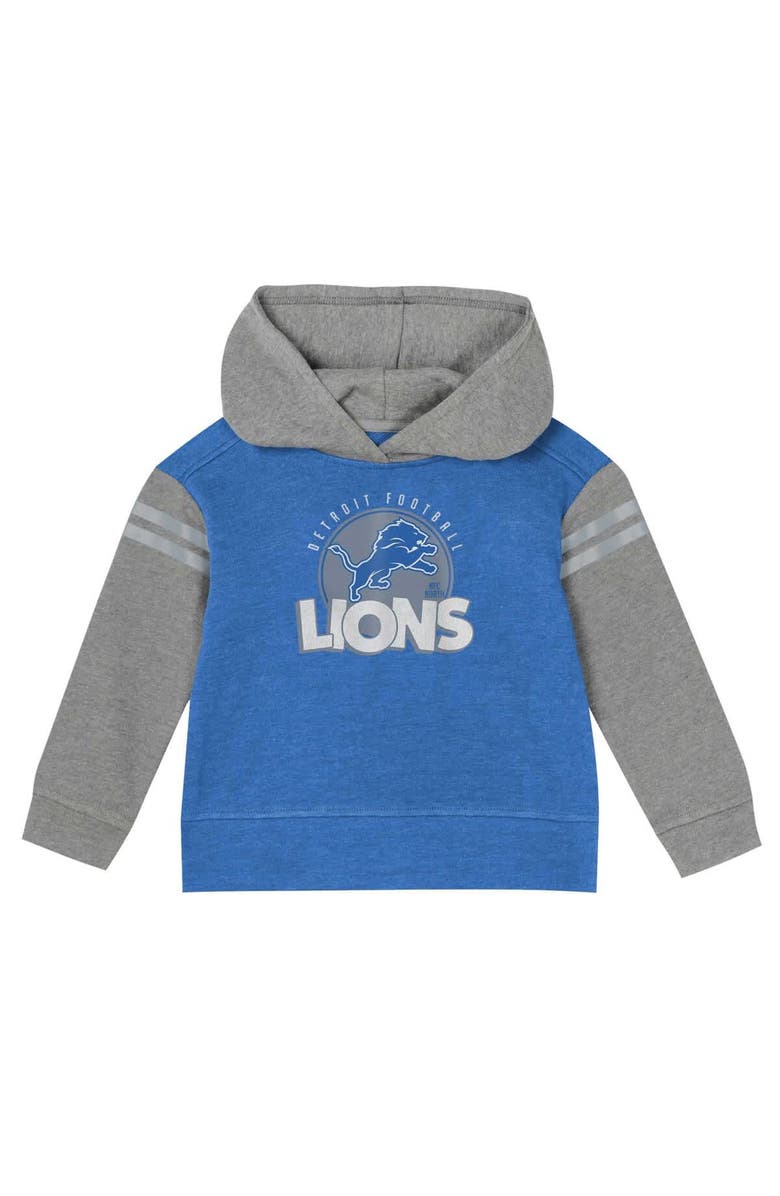 Outerstuff Toddler Detroit Lions Club House Long Sleeve Hoodie Top and Leggings Two-Piece Set, Alternate, color, Blue
