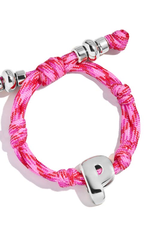 Baublebar Dive In Initial Bracelet In Pink
