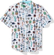 Tommy Bahama Nova Wave Well Stocked Short Sleeve Seersucker Button-Up Shirt