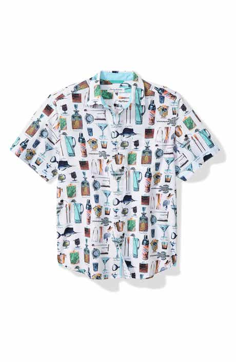 Tommy Bahama Nova Wave Well Stocked Short Sleeve Seersucker Button-Up Shirt