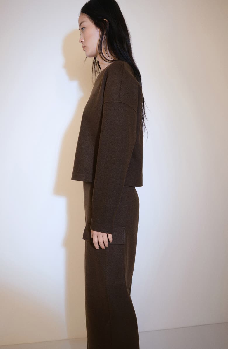 MANGO Slit Cargo Midi Skirt, Alternate, color, 