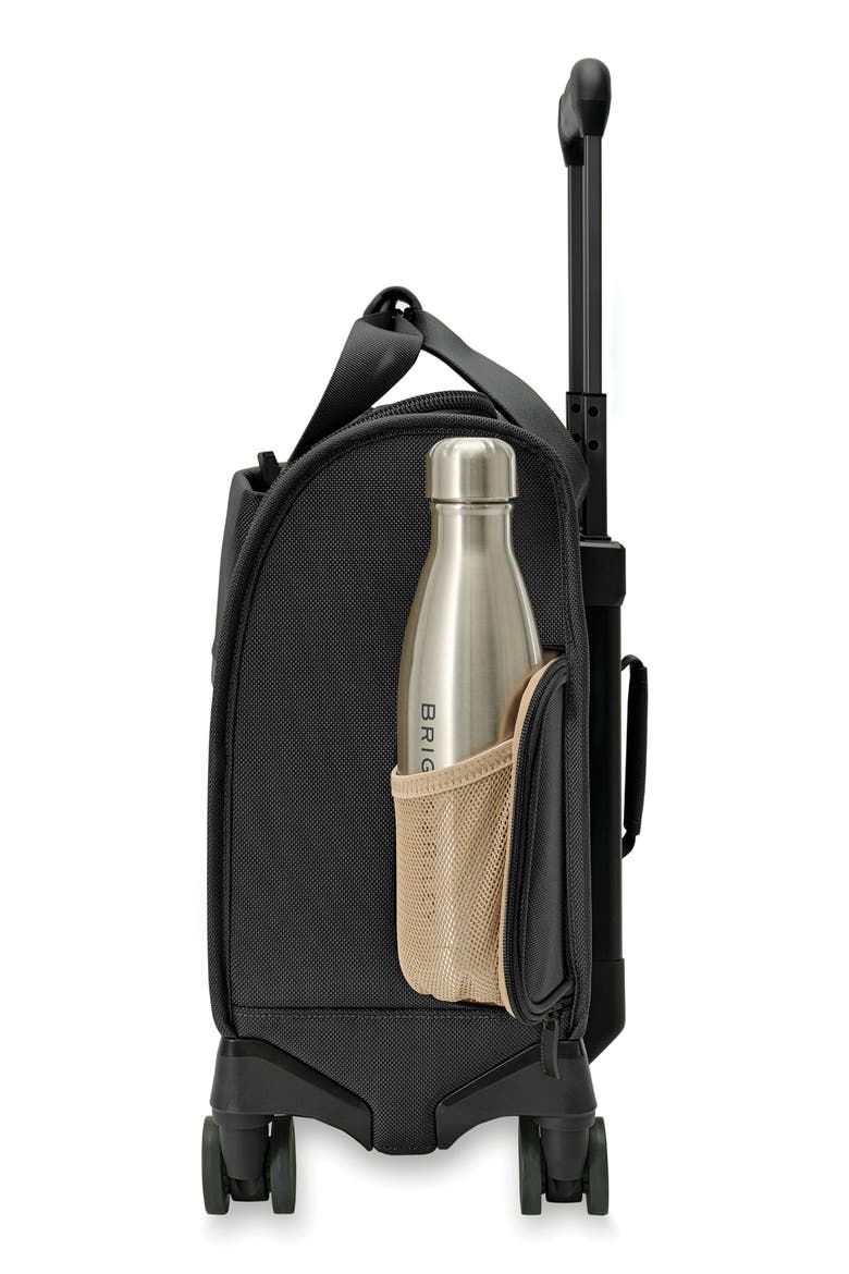 Baseline Cabin Spinner Carry-On Bag, Alternate, color, BLACK