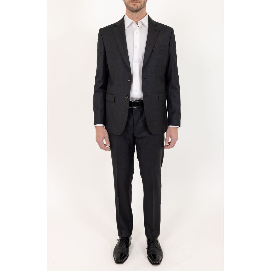 Pino By Pinoporte Men's Antony Modern Fit Wool Blend Suit In Charcoal