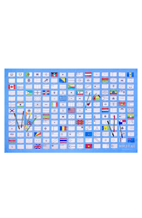 World Flags Tablecloth