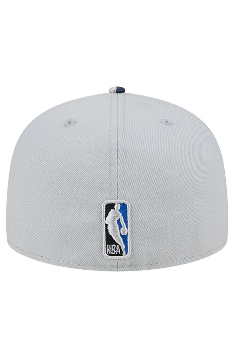 New Era Men's New Era Gray Orlando Magic Active Color Camo Visor 59FIFTY Fitted Hat, Alternate, color, Gray
