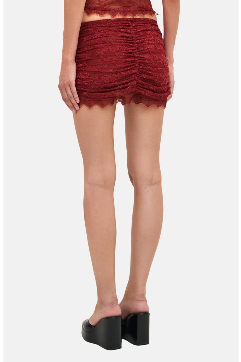 Selah Mini Skirt, Alternate, color, Red