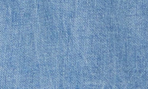 Democracy Double Layer Denim Bomber Jacket In Light Blue