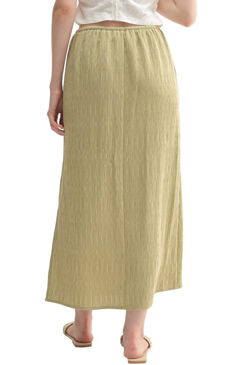 Lush Textured Midi Skirt, Alternate, color, Light Sage