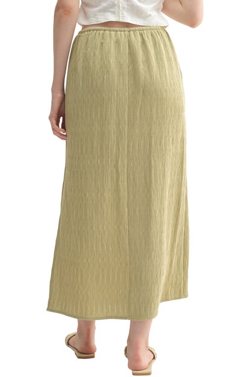 Lush Textured Midi Skirt