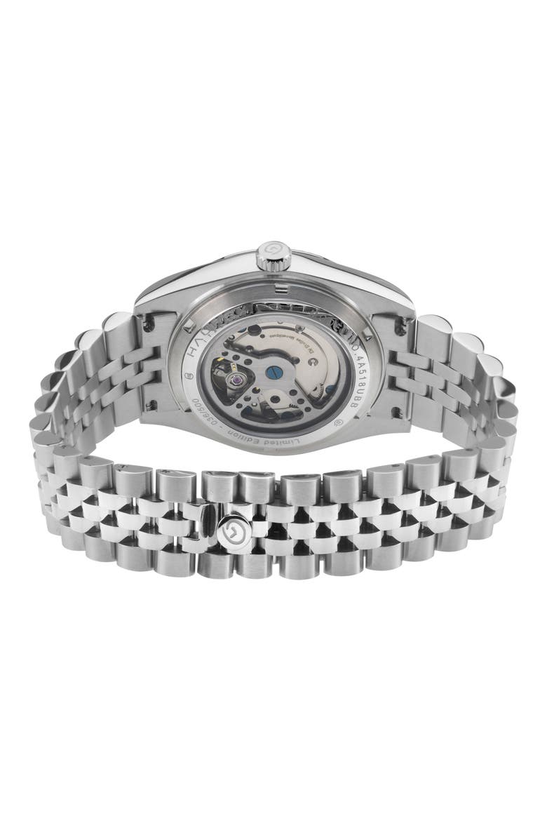Impero Stainless Steel Bracelet Watch, Alternate, color, BLUE/ SILVER