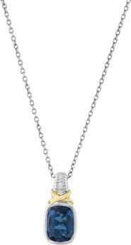 EFFY Sterling Silver London Blue Topaz Pendant Necklace