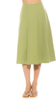 Alexia Admor Illia Pleated Midi Skirt