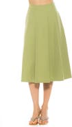 Alexia Admor Illia Pleated Midi Skirt