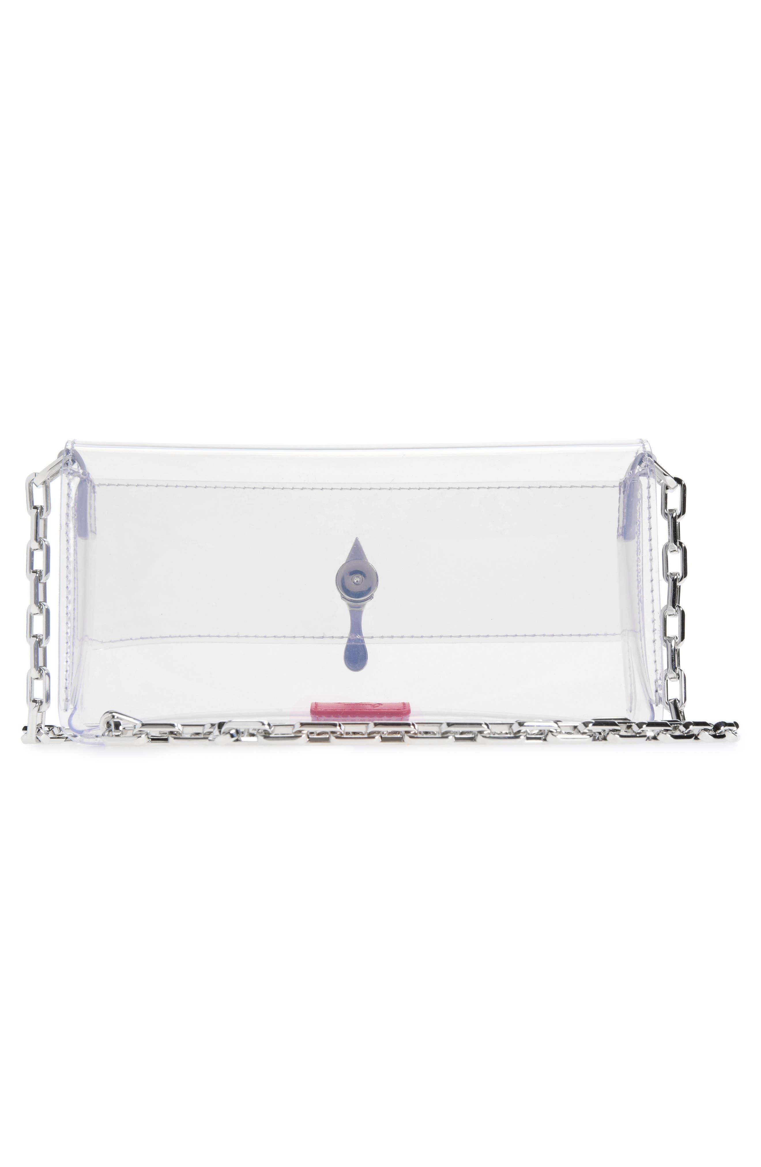 Bettina Mini Clear Crossbody Bag, Alternate, color, S082 TRANSPARENT/ SILVER