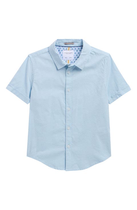 Kids' Dot Button-Up Shirt (Little Kid)