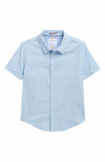 DENIM AND FLOWER Kids' Dot Button-Up Shirt