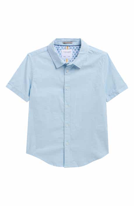 DENIM AND FLOWER Kids' Dot Button-Up Shirt