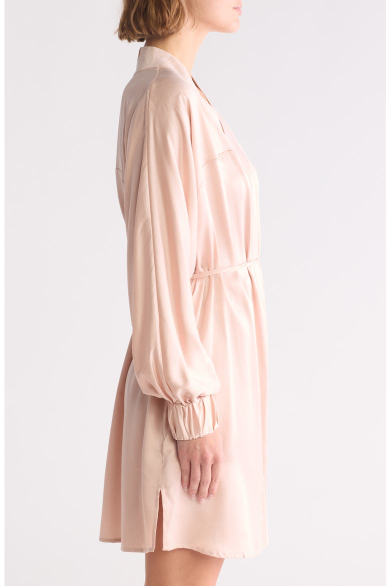 Washable Silk Robe, Alternate, color, DELICATE PINK