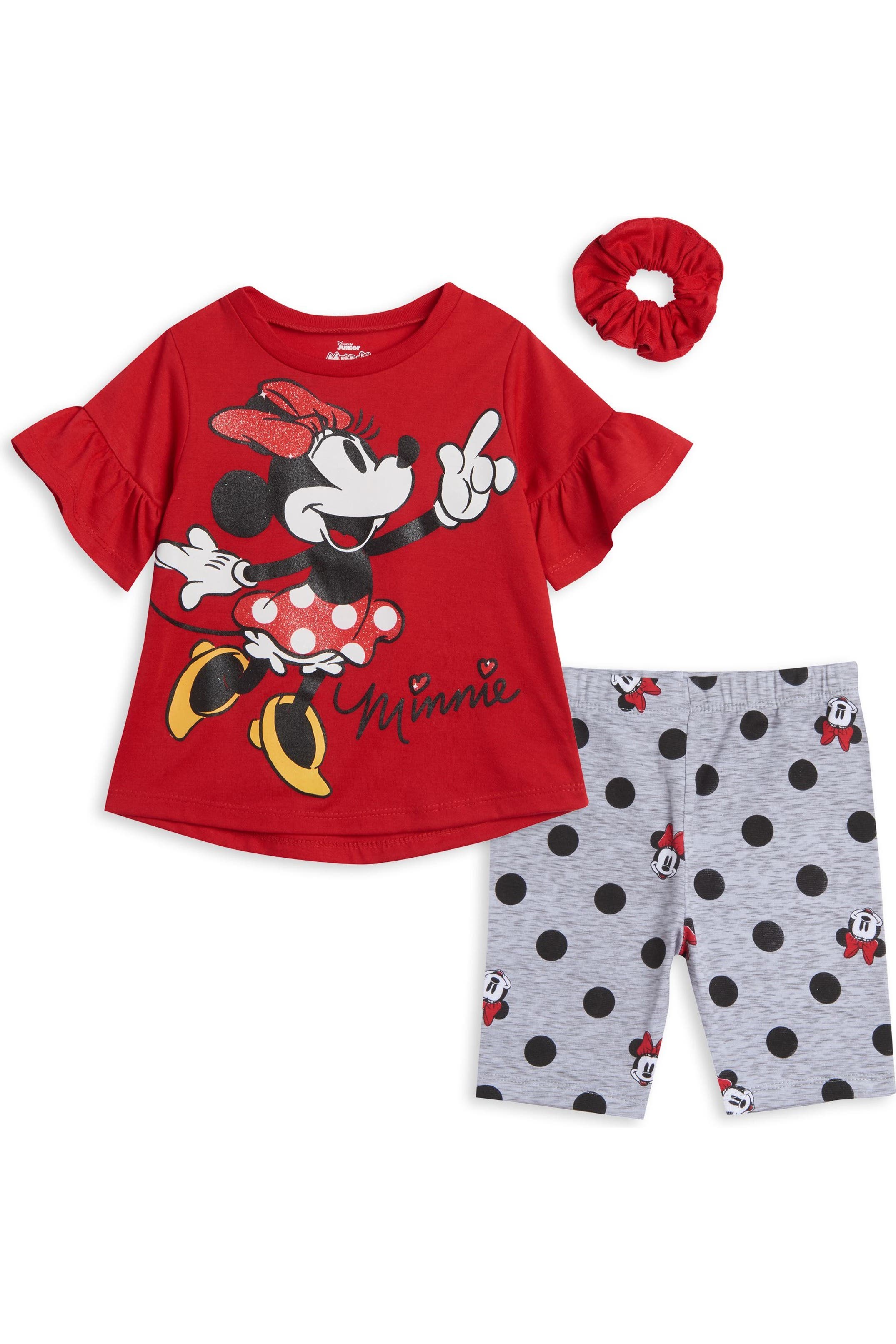 Minnie Red Grey Polka