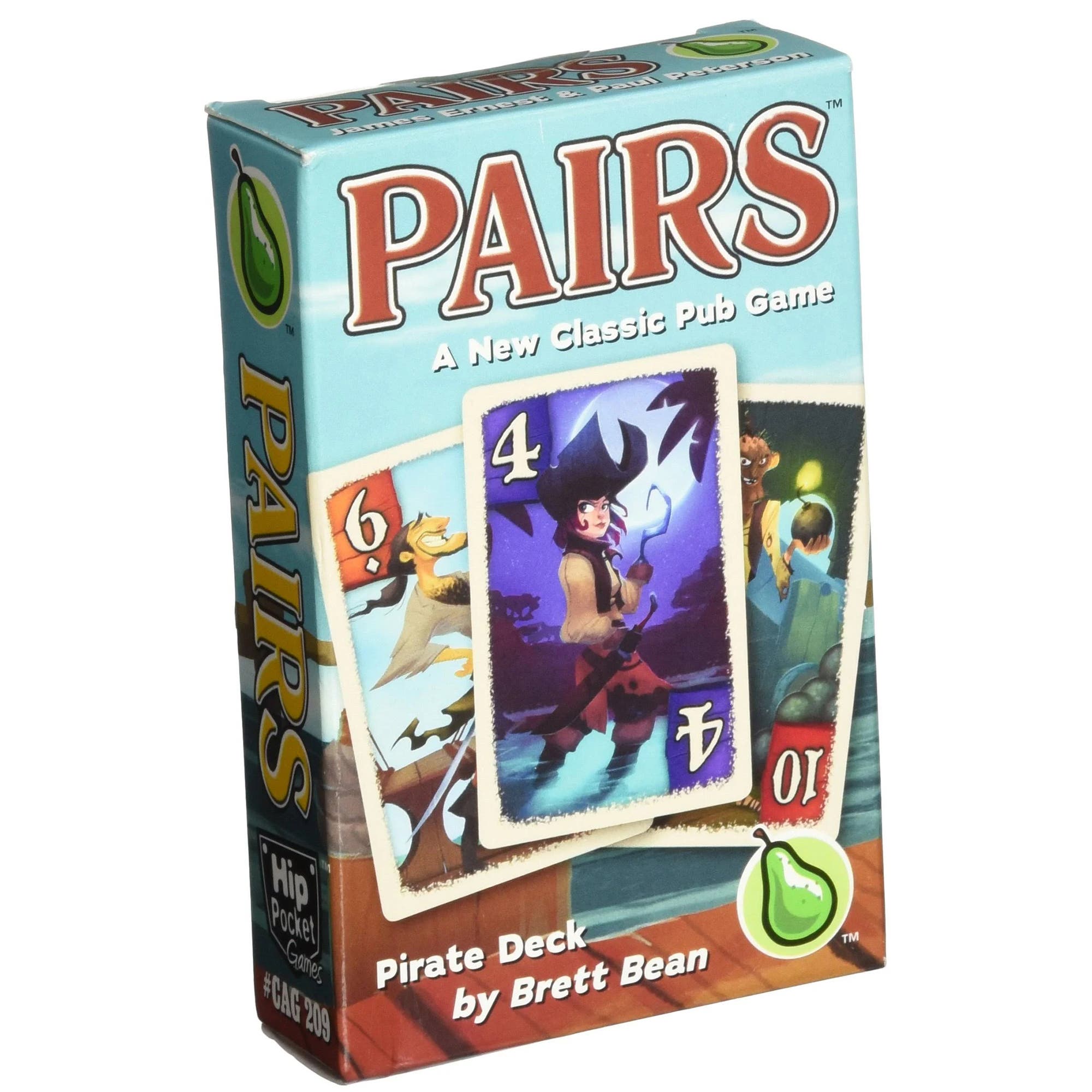 Cheapass Games Pairs Pirate Card Game in Multicolored 
