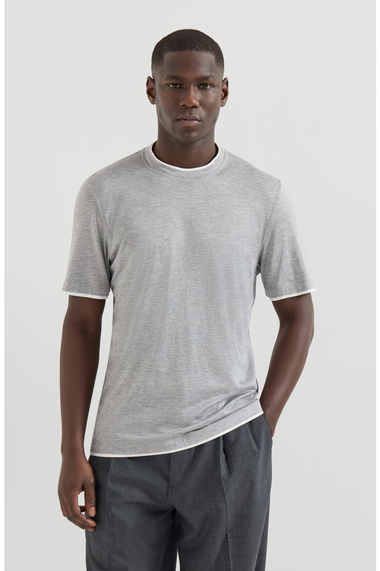 Brunello Cucinelli T-shirt with faux-layering (Men) | Nordstrom