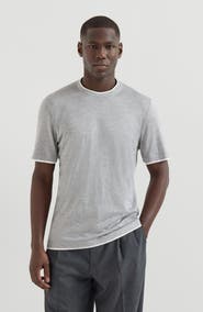 Brunello Cucinelli T-shirt with faux-layering