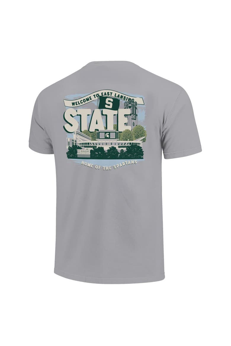 Youth  Gray Michigan State Spartans Local Campus Scene T-Shirt, Alternate, color, Gray