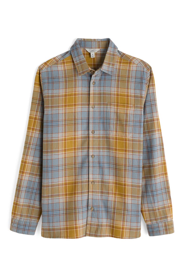 Fathomer Plaid Flannel Button-Up Shirt, Alternate, color, SUMMER ISLE PEAR