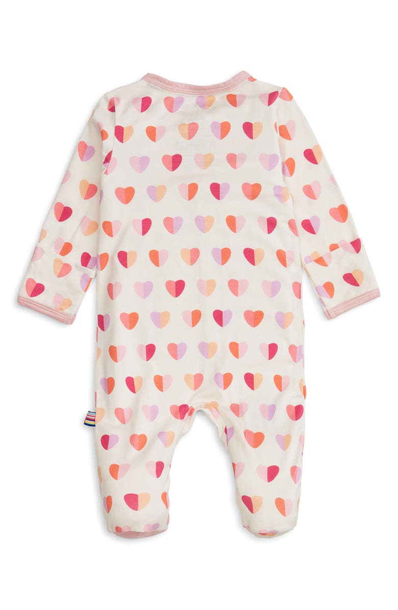 Magnetic Me Pink Hearts Magnetic Modal Footie, Alternate, color, Pink Xoxo