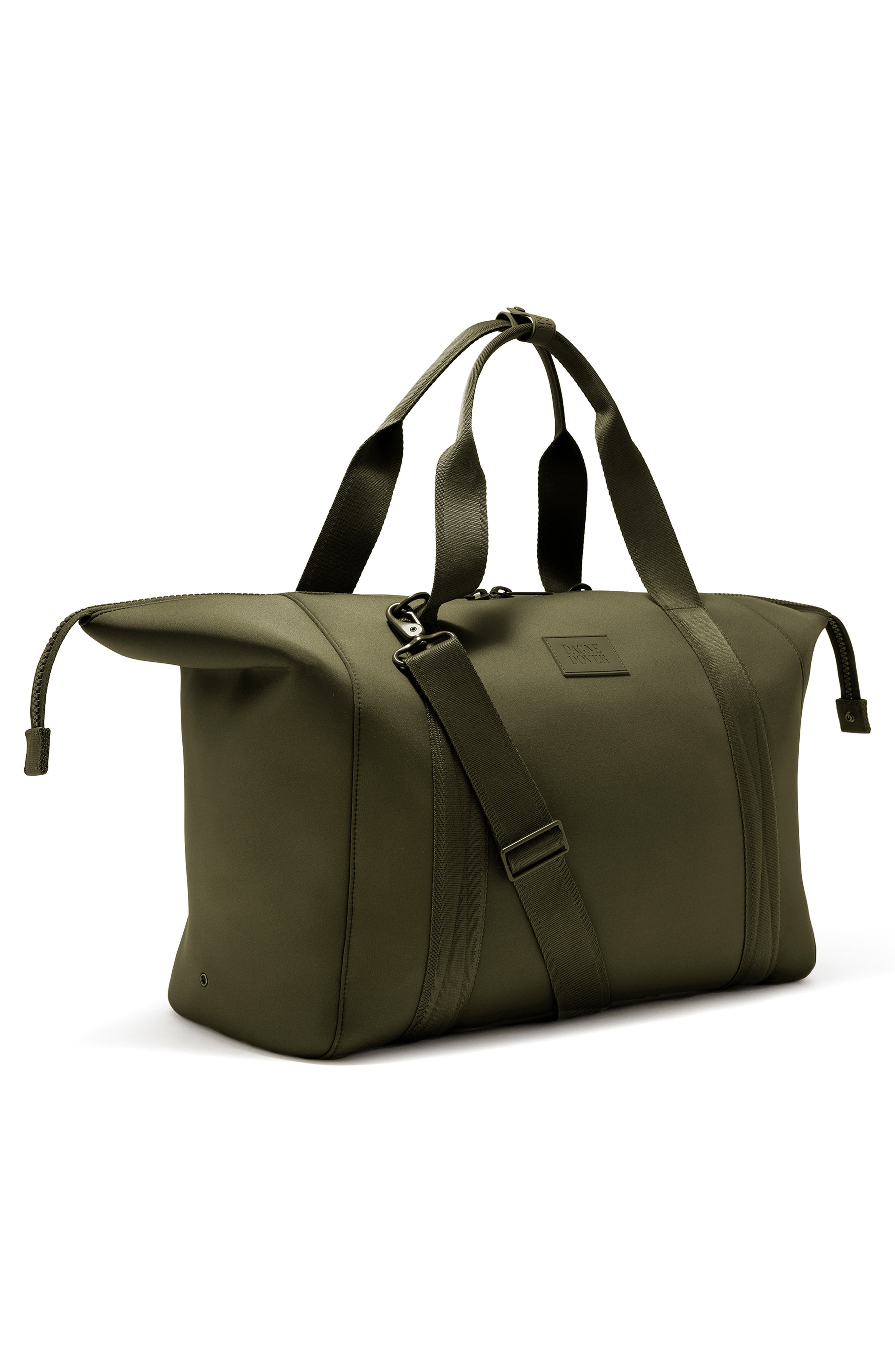 Dagne Dover Landon Extra Large Neoprene Carryall, Alternate, color, Dark Moss