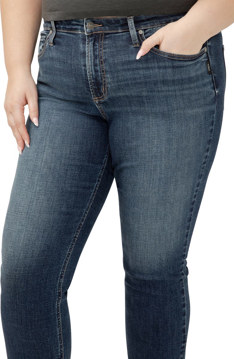 Silver Jeans Co. Most Wanted Ankle Straight Leg Jeans, Alternate, color, Indigo