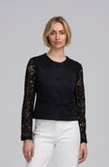 ELLE Collection Lace Satin Jacket