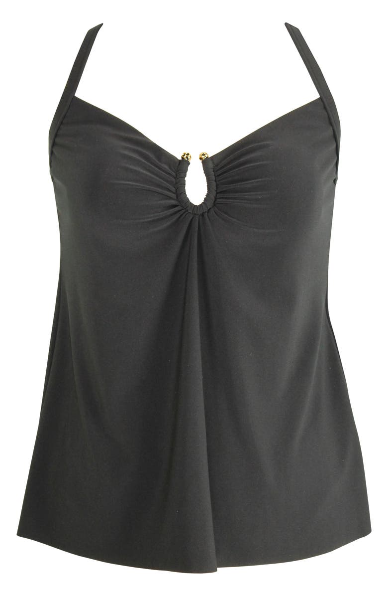 Miraclesuit<sup>®</sup> Razzle Dazzle Zing Tankini Swim Top, Alternate, color, Black