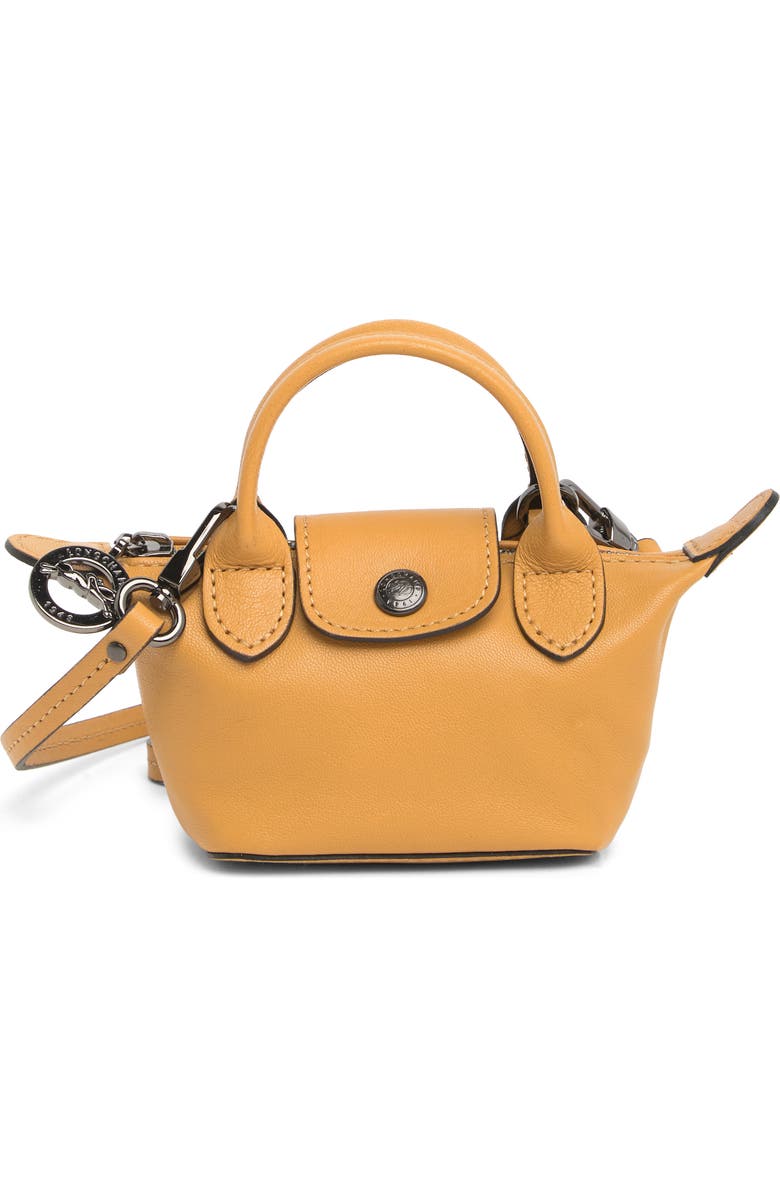 Longchamp Le Pliage Cuir Nano Crossbody Bag, Main, color,
