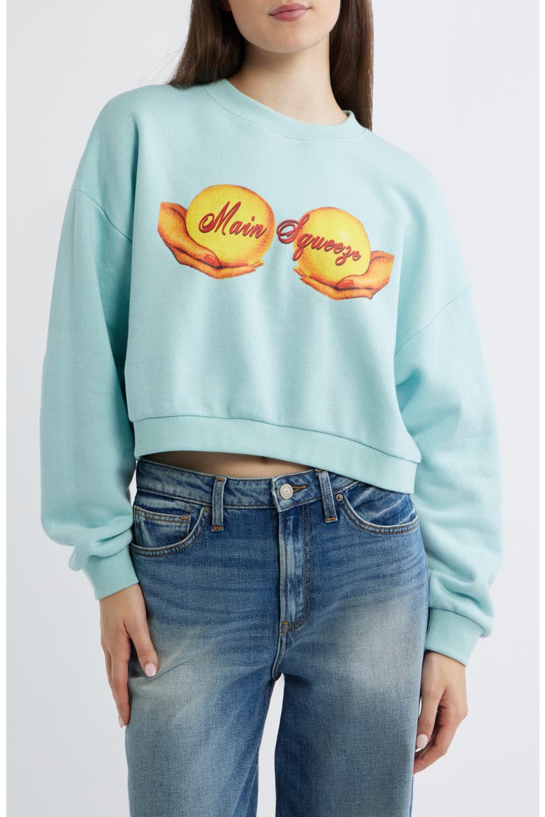 Main Squeeze Kara Crop Sweatshirt, Main, color, BLUE