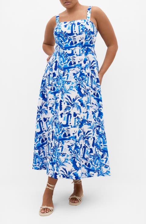 Collins Print Maxi Dress (Plus Size)